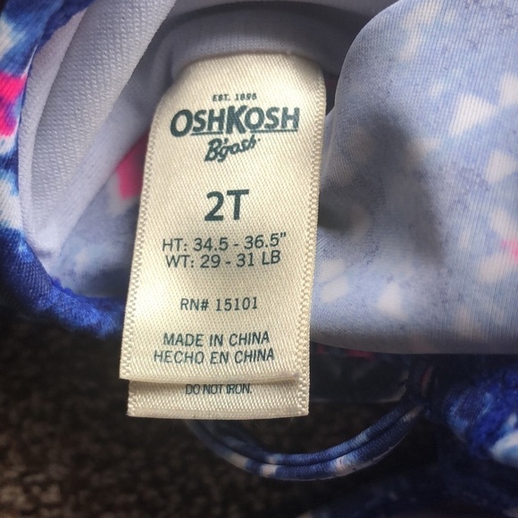 Oshkosh Two Piece Toddler Swimming Suit Size 2T - Picture 6 of 8